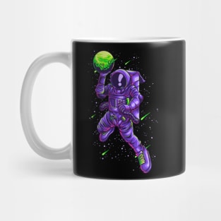 Astronaut Slamdunk Illustration Mug